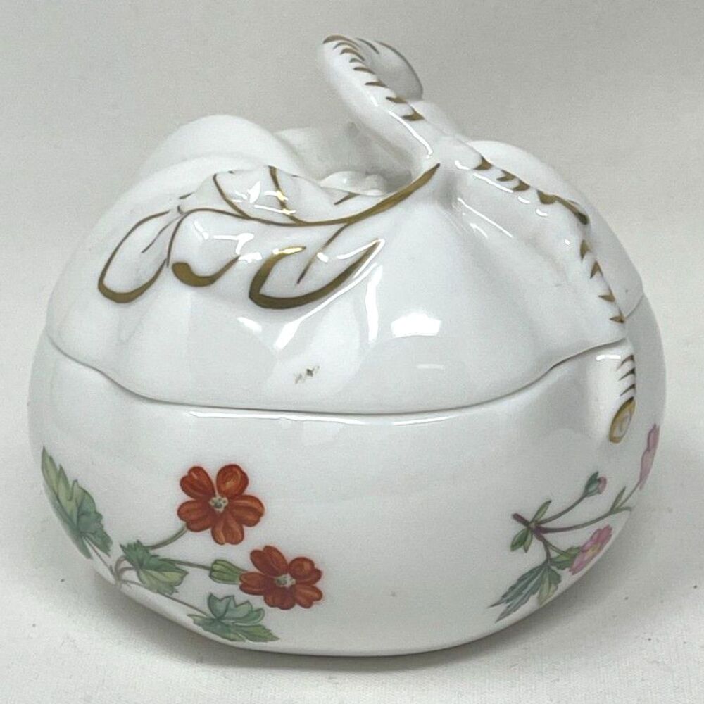 VTG Minton Avignon Pumpkin Shaped Sugar Bowl or Jam Jar Made in England PERFECT!